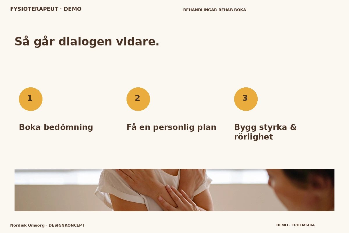 Nordisk Omsorg – Så fungerar dialogen för fysioterapeut
