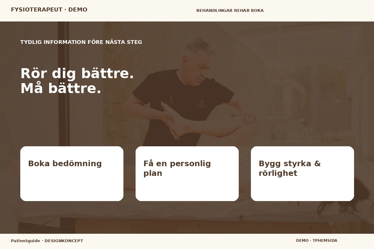 Patientguide – Inför ditt val för fysioterapeut
