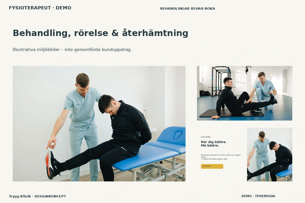 Trygg Klinik – Behandling, rörelse & återhämtning för fysioterapeut