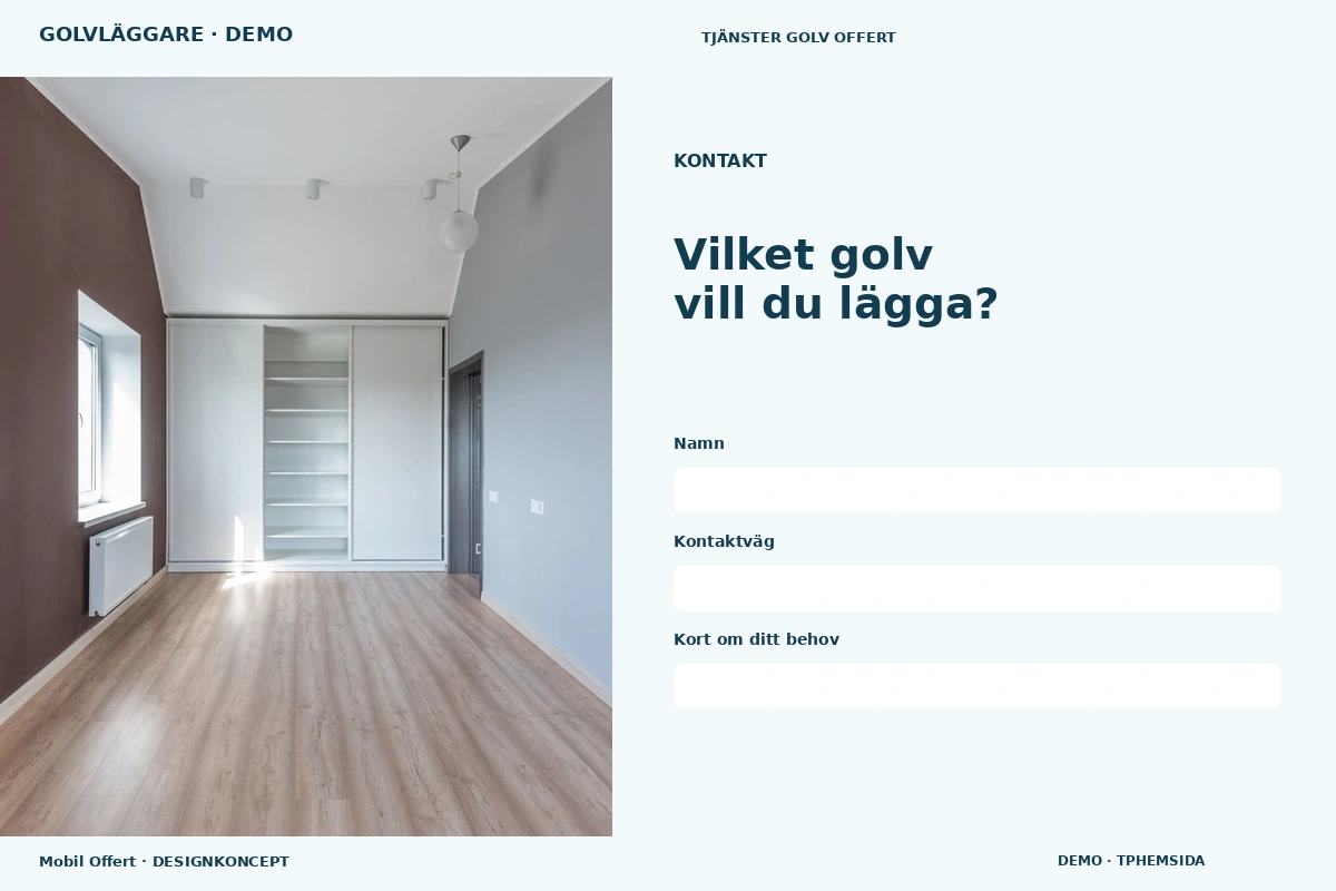 Mobil Offert – Kontakt för golvläggare