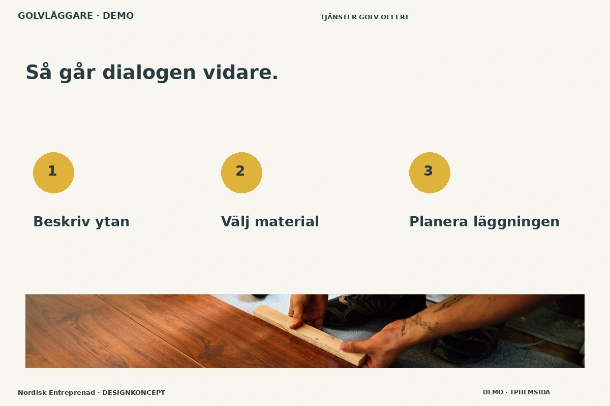 Nordisk Entreprenad – Så fungerar dialogen för golvläggare