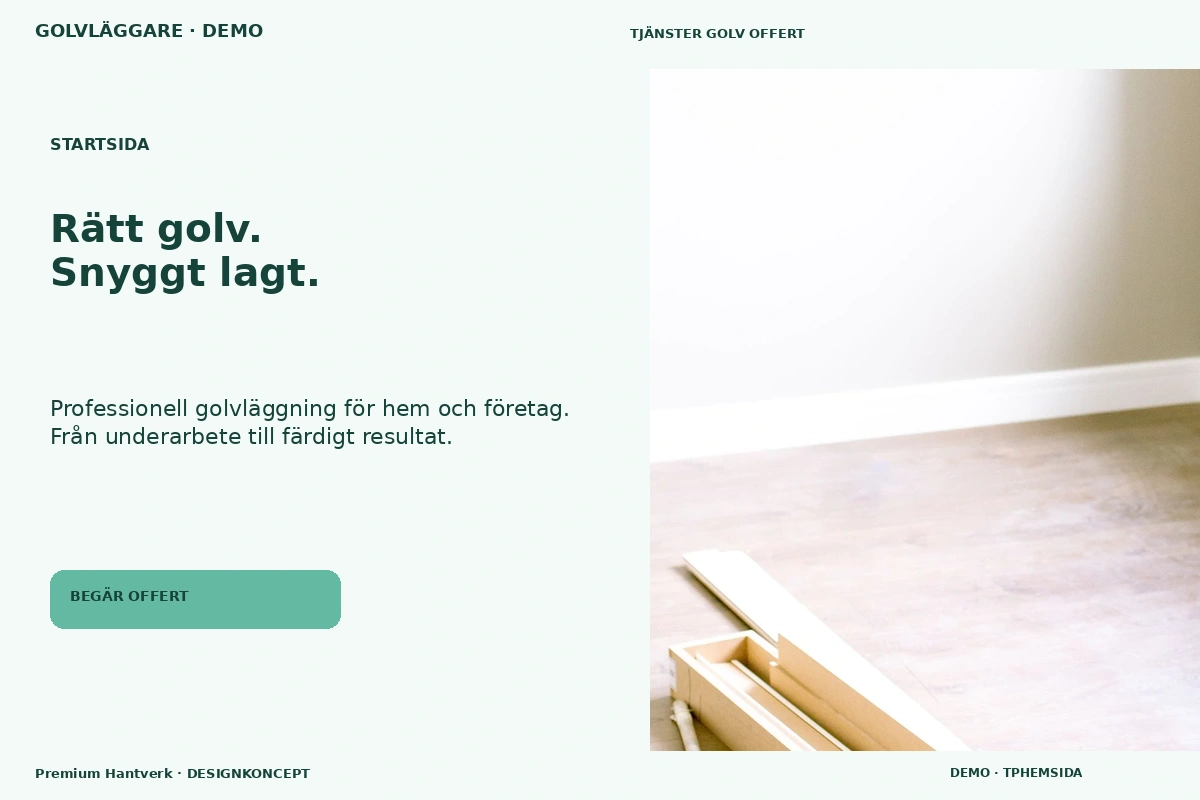 Premium Hantverk – Startsida för golvläggare