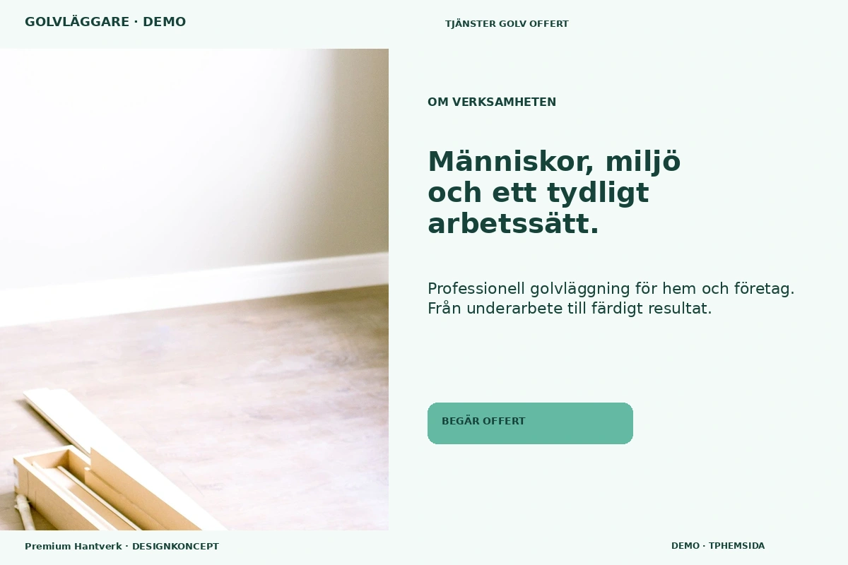 Premium Hantverk – Om verksamheten för golvläggare