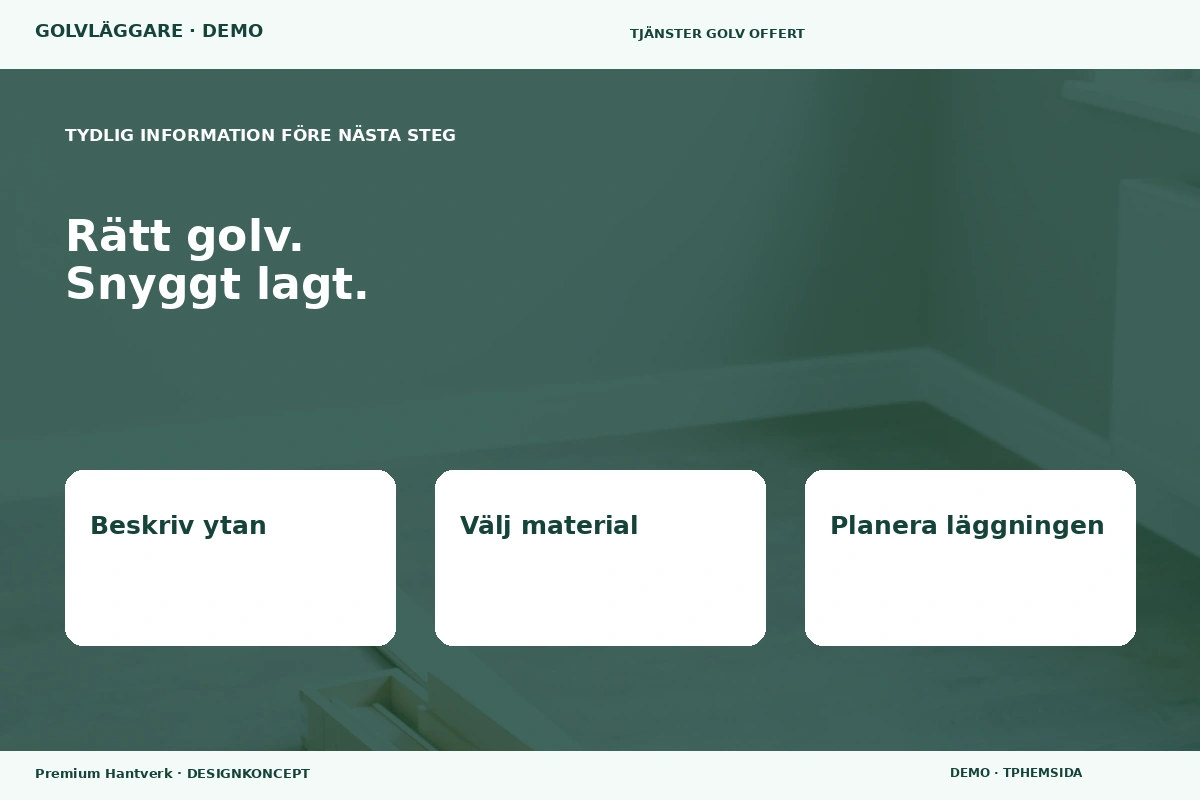 Premium Hantverk – Inför ditt val för golvläggare