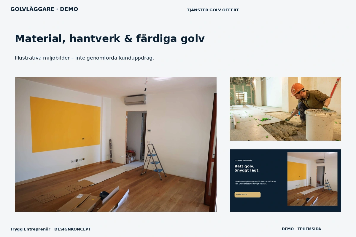 Trygg Entreprenör – Material, hantverk & färdiga golv för golvläggare