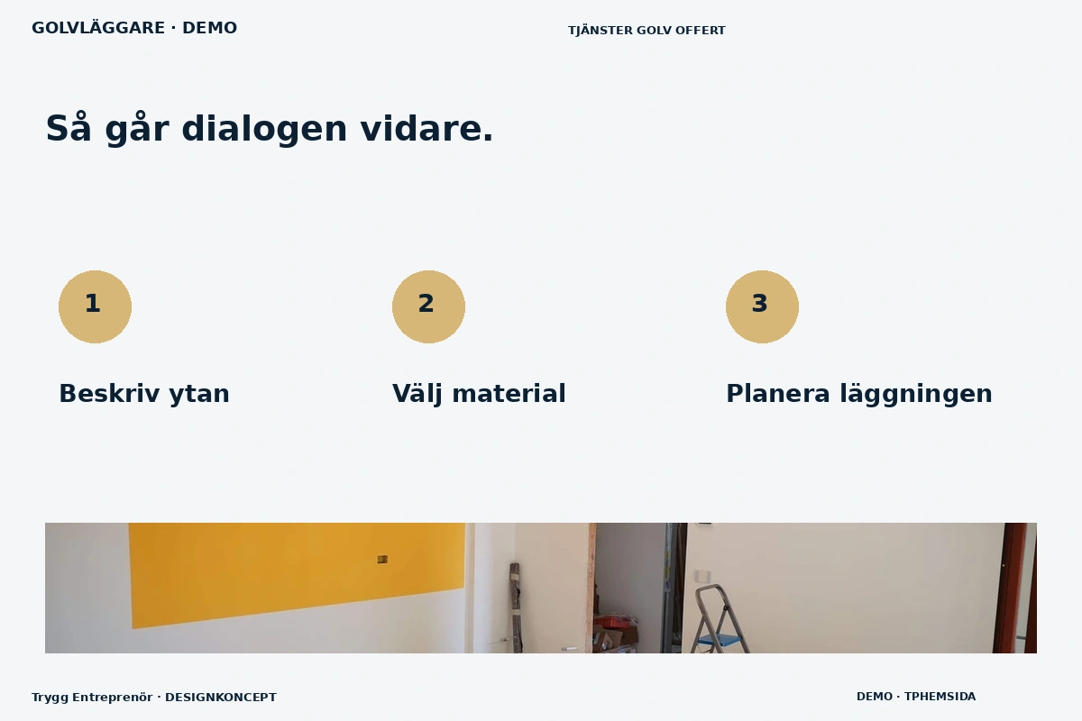 Trygg Entreprenör – Så fungerar dialogen för golvläggare