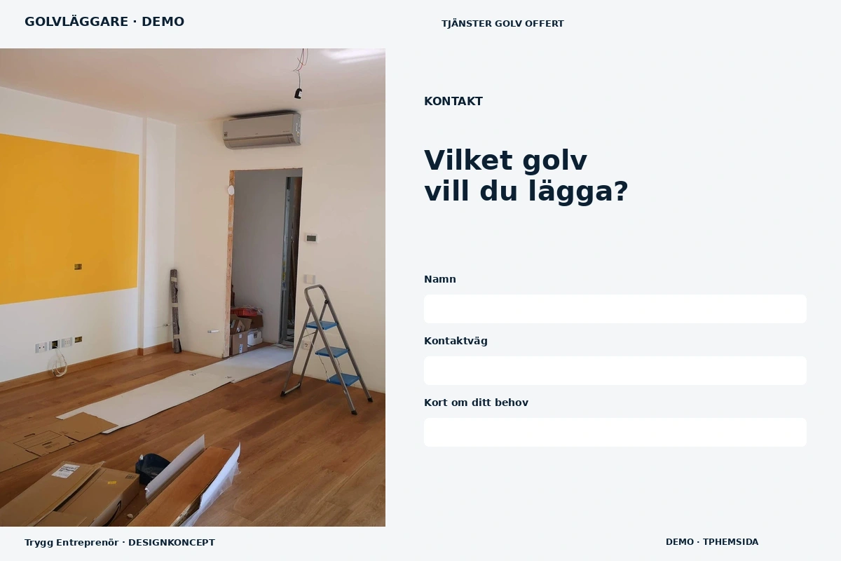 Trygg Entreprenör – Kontakt för golvläggare