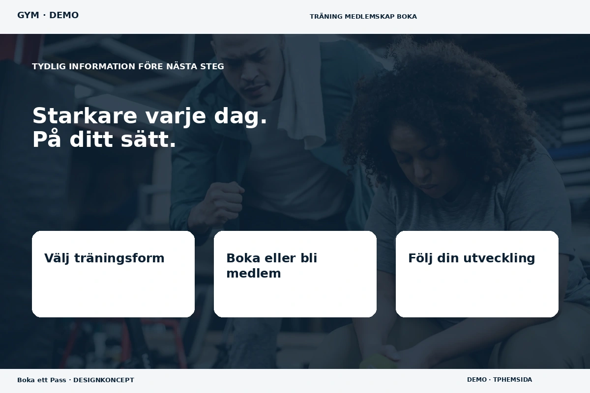 Boka ett Pass – Inför ditt val för gym