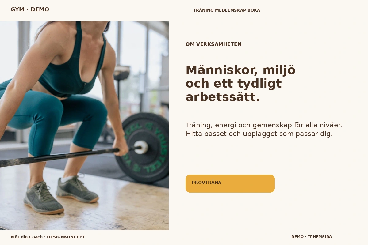Möt din Coach – Om verksamheten för gym