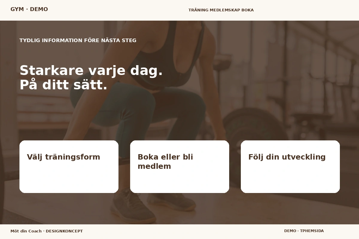 Möt din Coach – Inför ditt val för gym