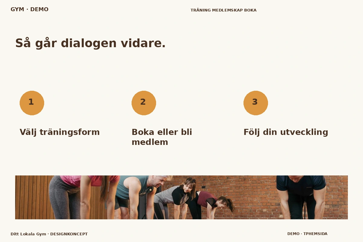 Ditt Lokala Gym – Så fungerar dialogen för gym