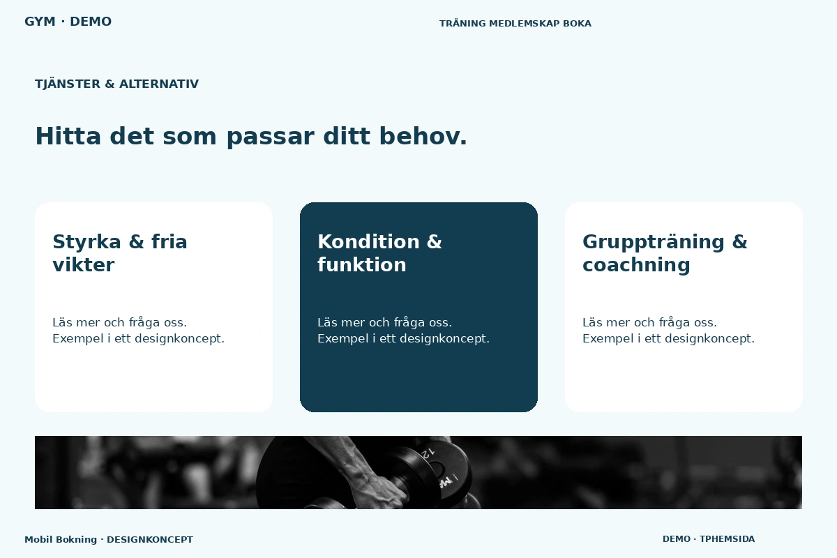 Mobil Bokning – Tjänster & alternativ för gym