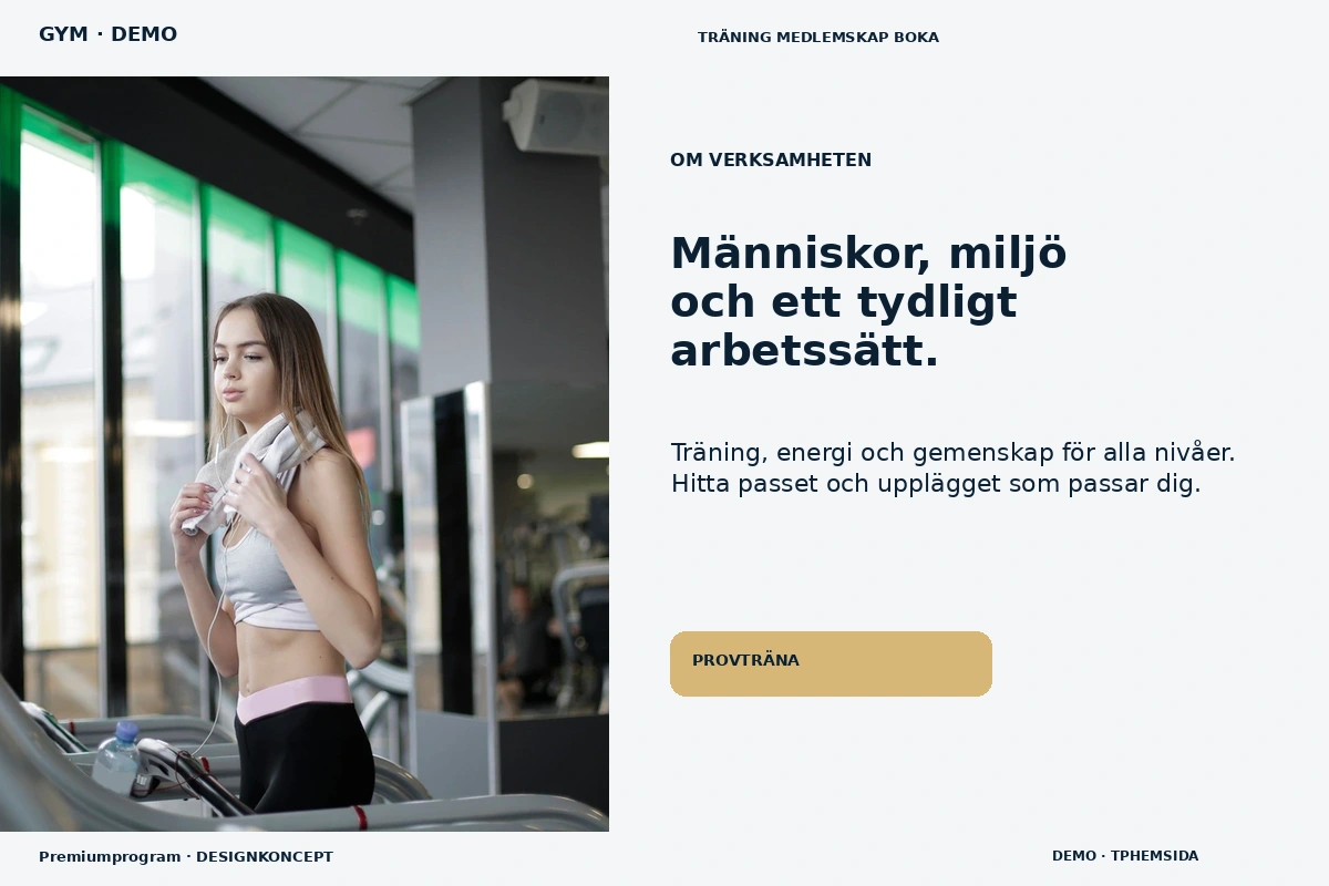 Premiumprogram – Om verksamheten för gym
