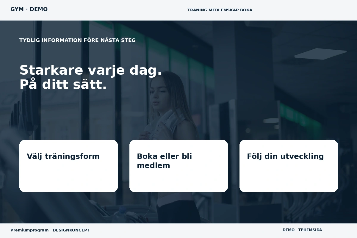 Premiumprogram – Inför ditt val för gym