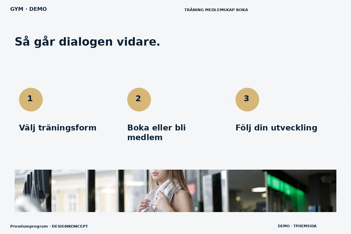 Premiumprogram – Så fungerar dialogen för gym