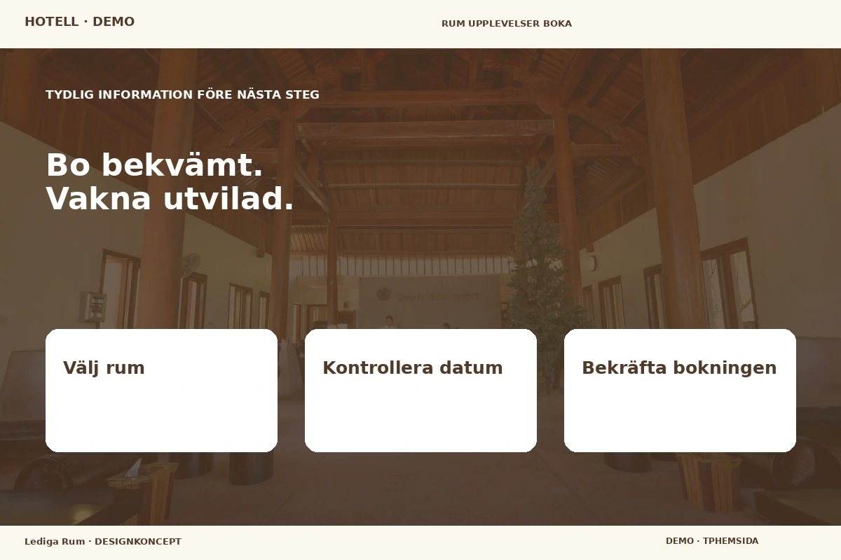 Lediga Rum – Inför ditt val för hotell