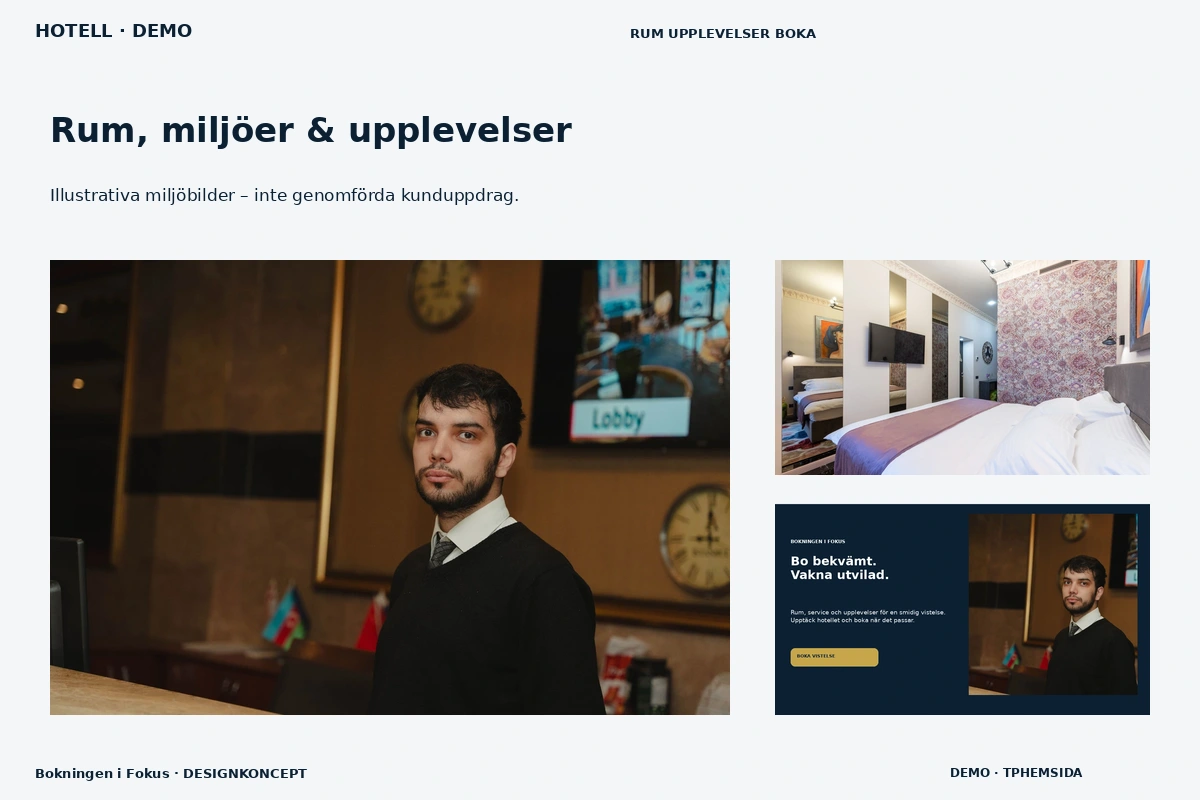 Bokningen i Fokus – Rum, miljöer & upplevelser för hotell
