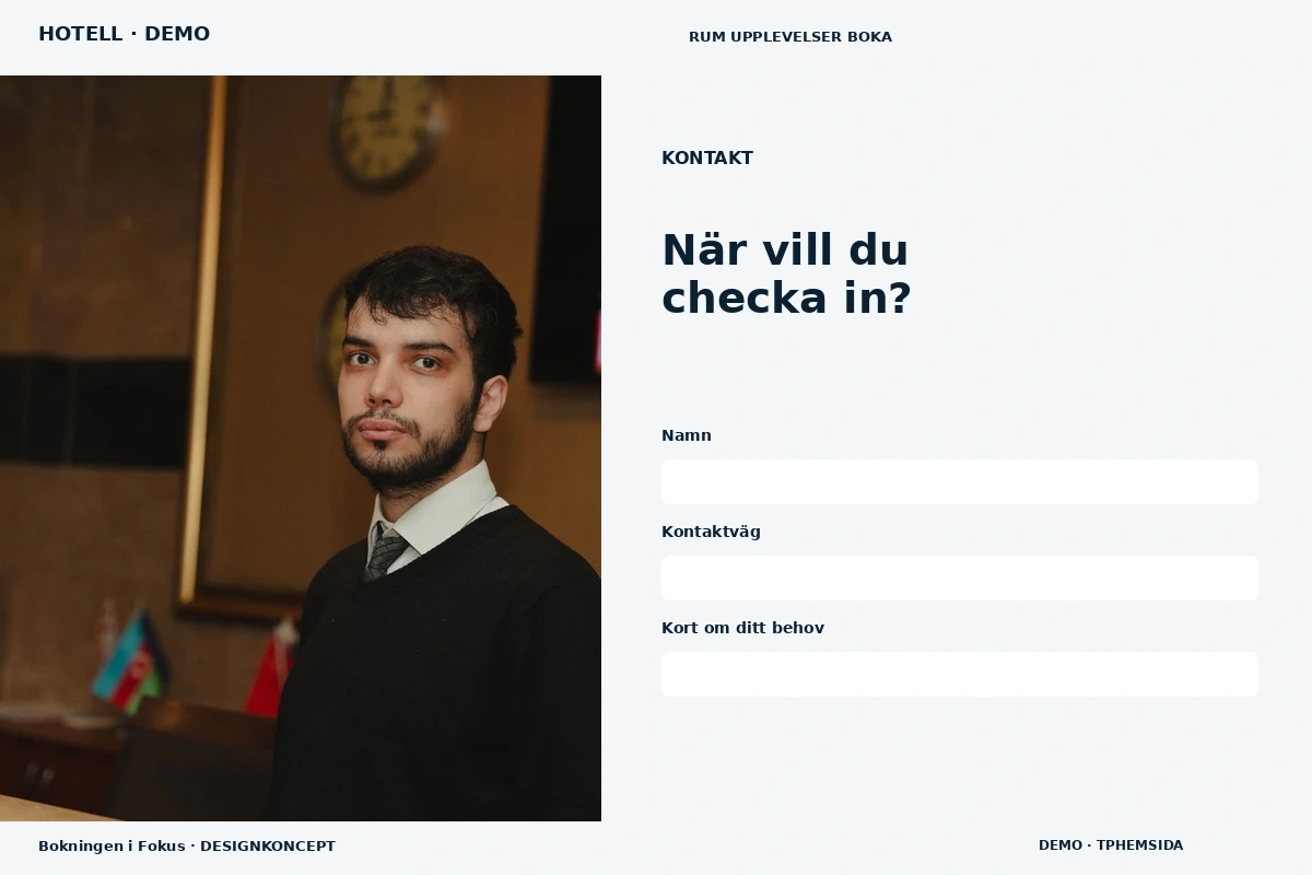 Bokningen i Fokus – Kontakt för hotell