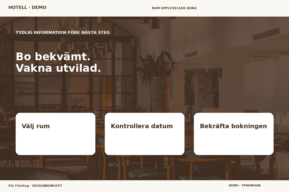 För Företag – Inför ditt val för hotell