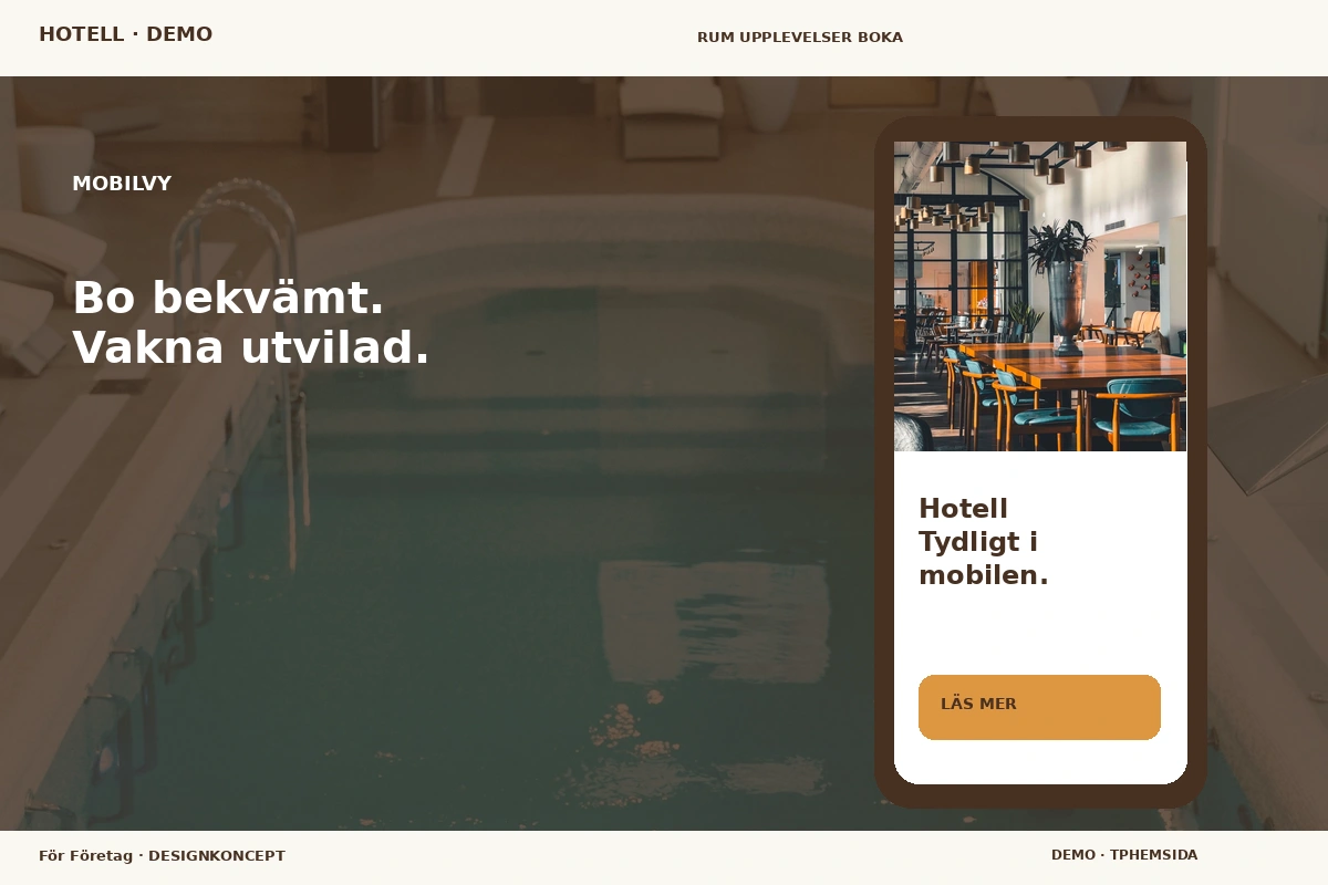 För Företag – Mobilvy för hotell