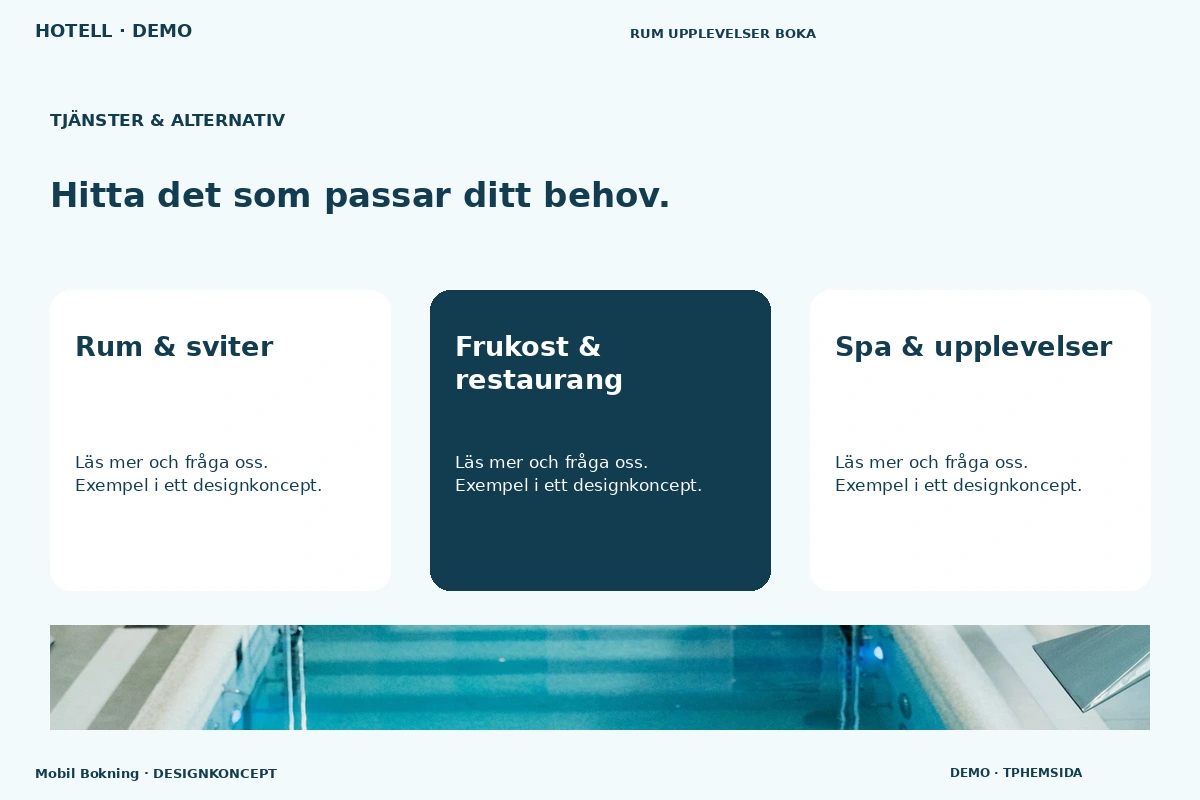 Mobil Bokning – Tjänster & alternativ för hotell
