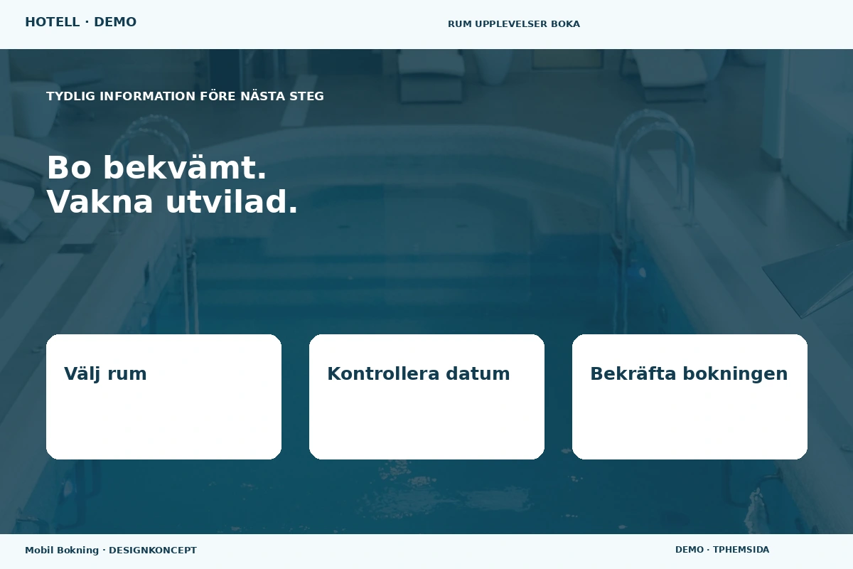 Mobil Bokning – Inför ditt val för hotell