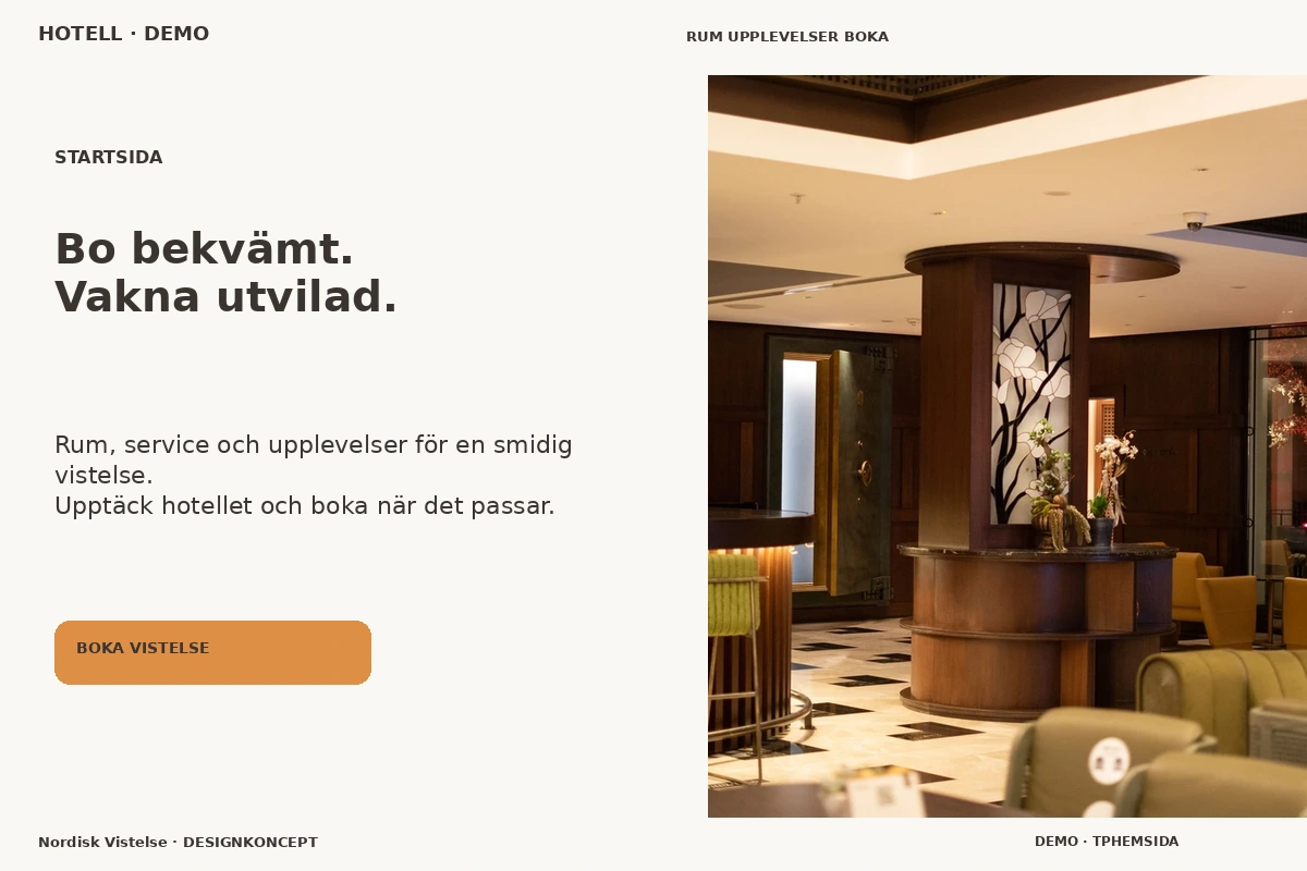 Nordisk Vistelse – Startsida för hotell