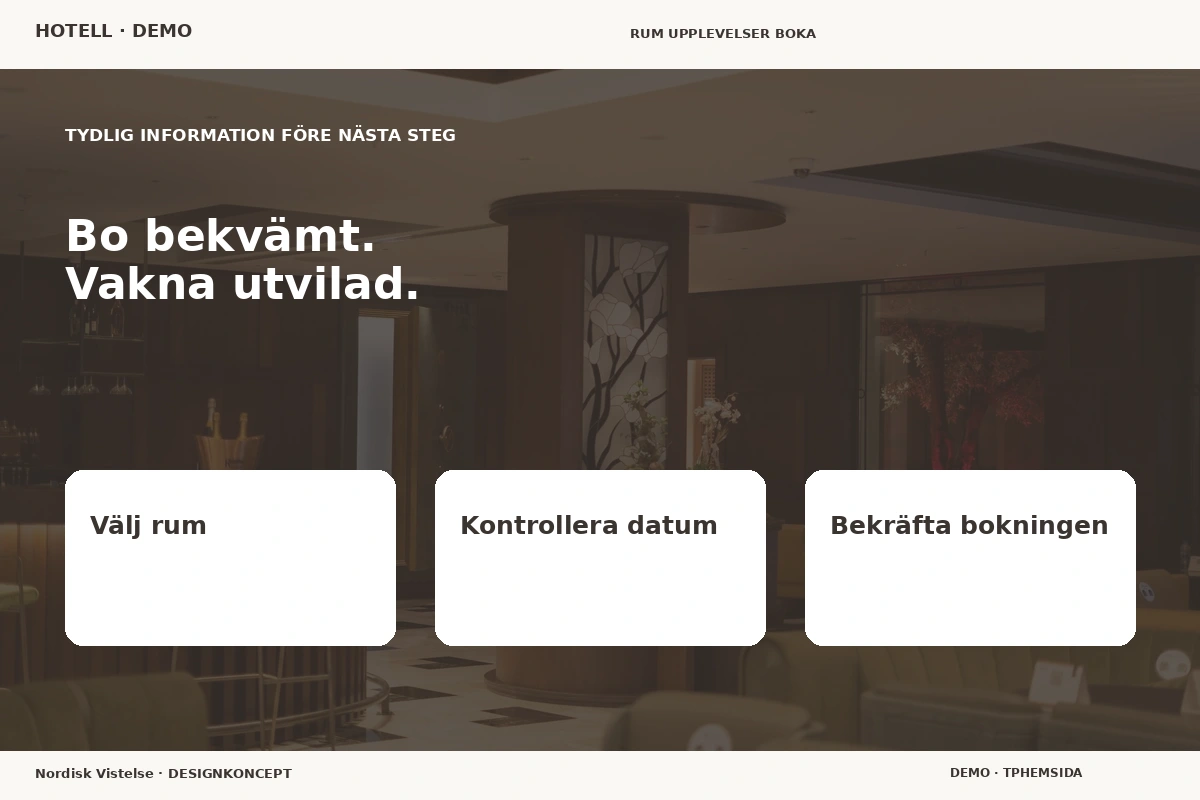 Nordisk Vistelse – Inför ditt val för hotell