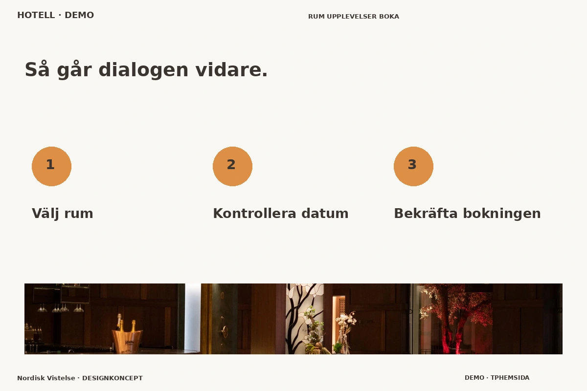 Nordisk Vistelse – Så fungerar dialogen för hotell