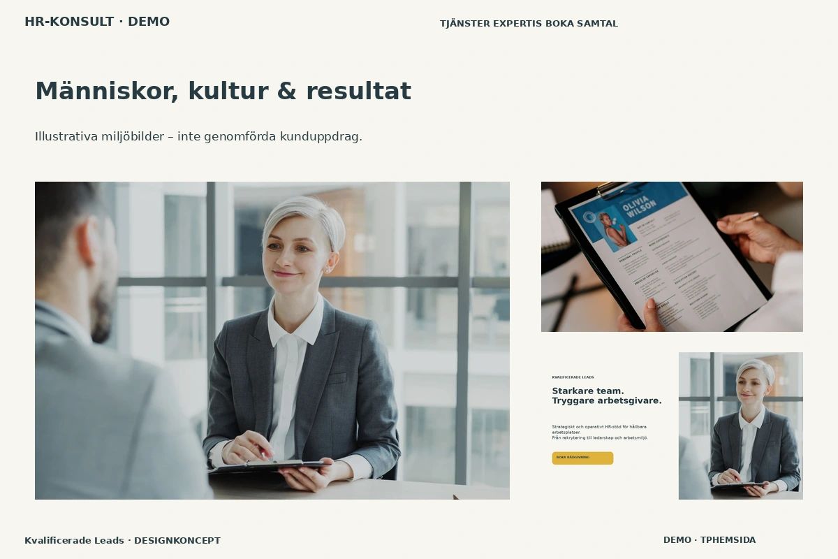 Kvalificerade Leads – Människor, kultur & resultat för hr-konsult