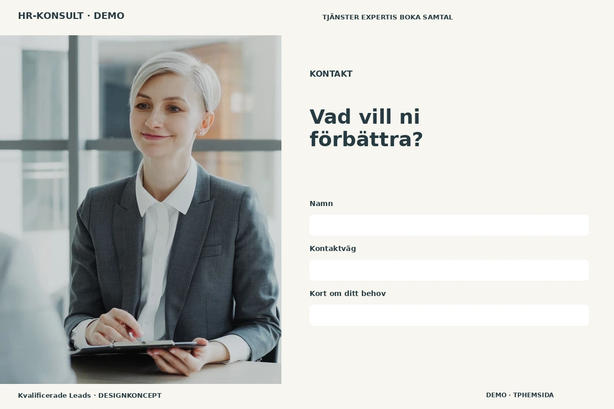 Kvalificerade Leads – Kontakt för hr-konsult