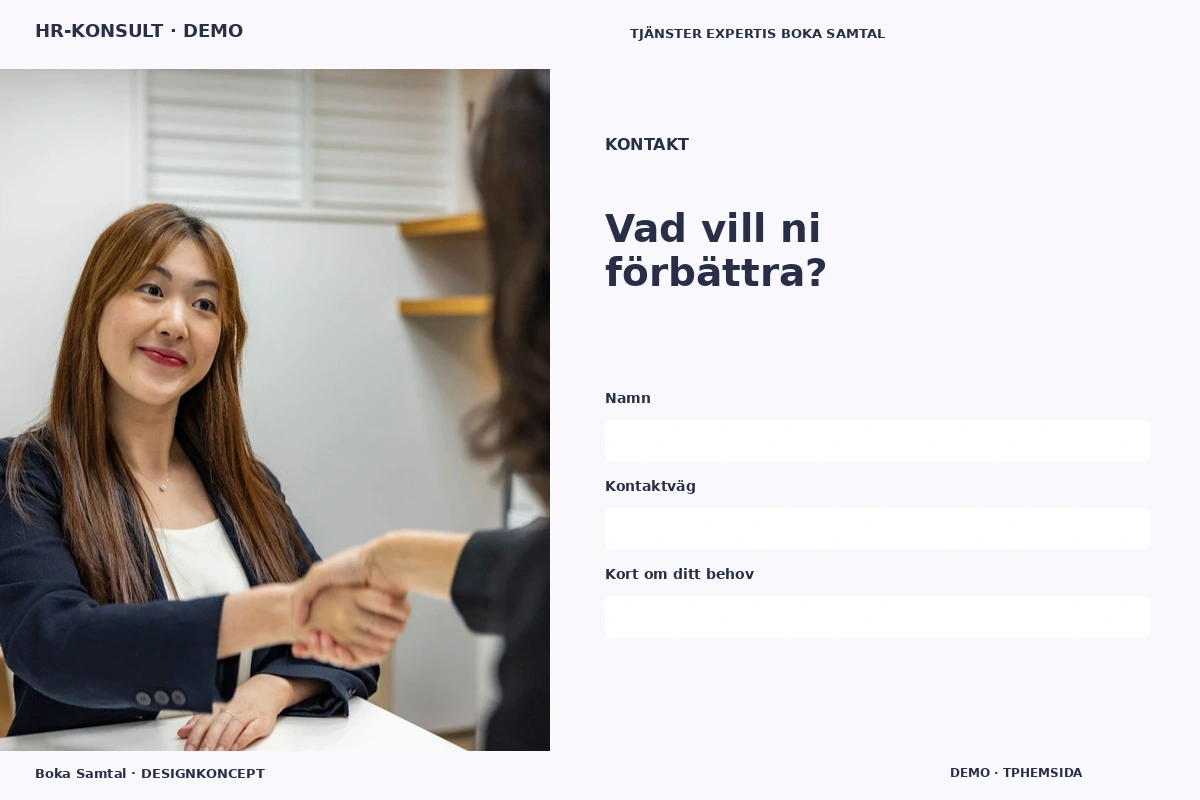 Boka Samtal – Kontakt för hr-konsult