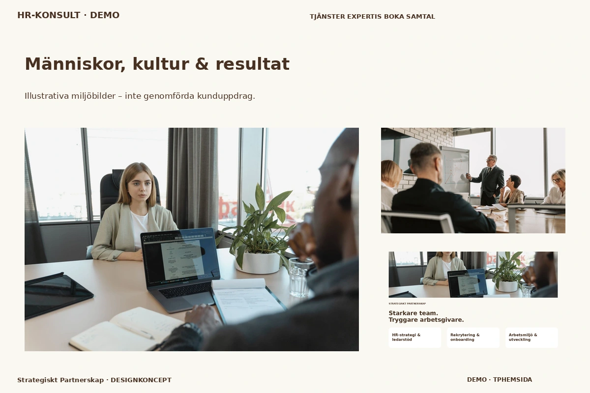 Strategiskt Partnerskap – Människor, kultur & resultat för hr-konsult