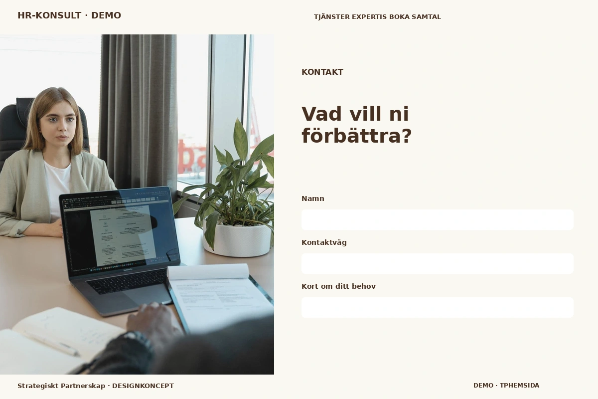 Strategiskt Partnerskap – Kontakt för hr-konsult