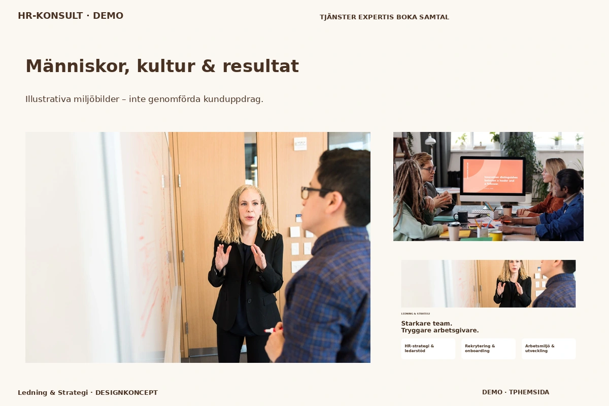 Ledning & Strategi – Människor, kultur & resultat för hr-konsult