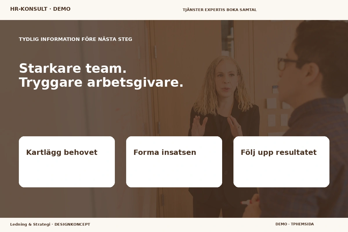 Ledning & Strategi – Inför ditt val för hr-konsult