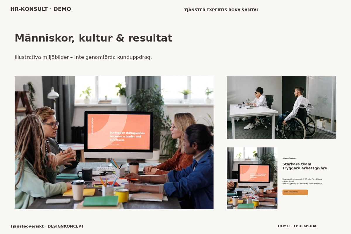 Tjänsteöversikt – Människor, kultur & resultat för hr-konsult