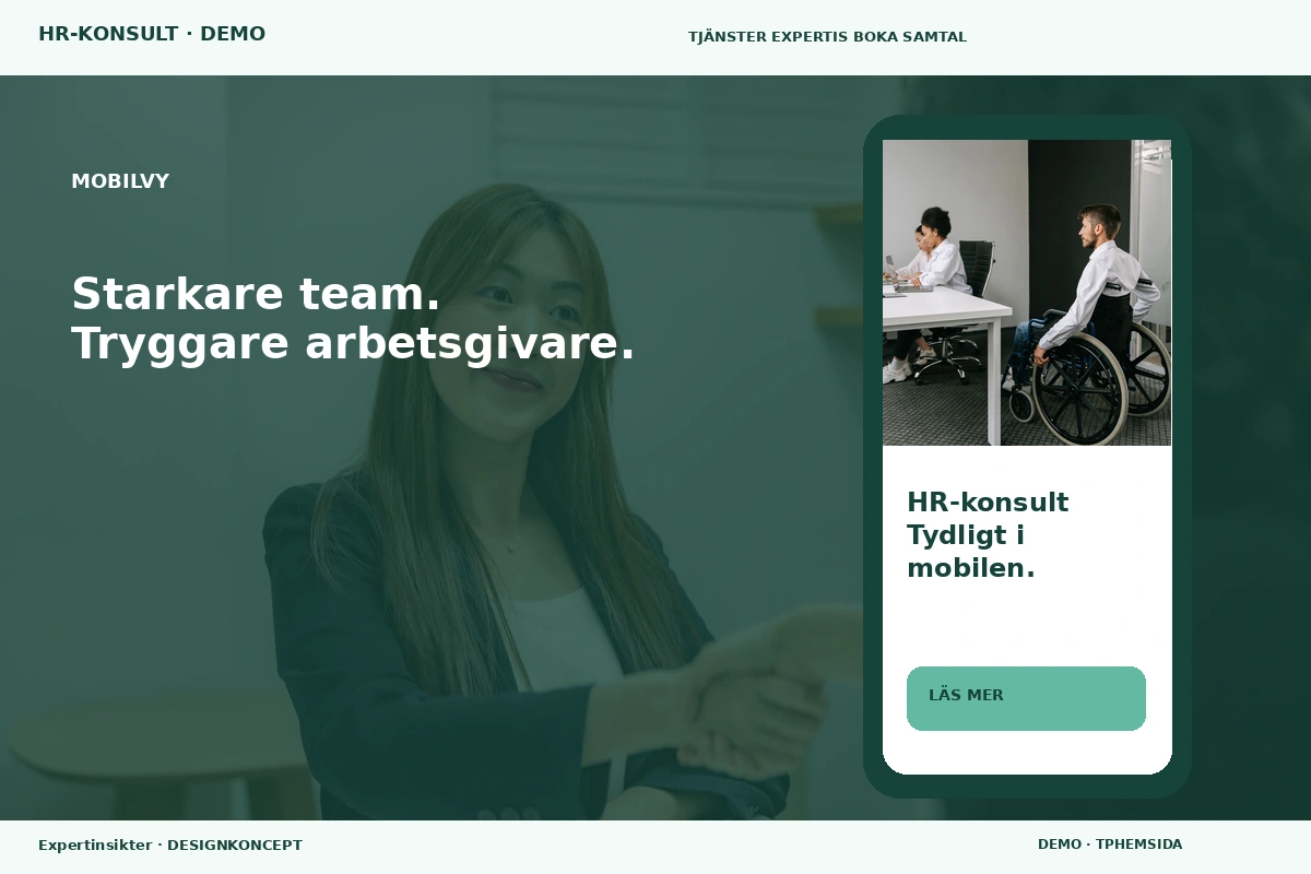 Expertinsikter – Mobilvy för hr-konsult