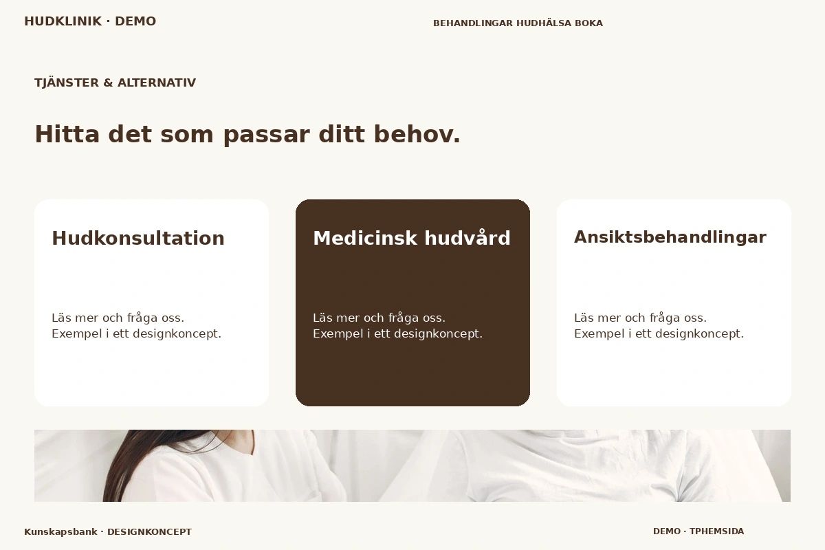Kunskapsbank – Tjänster & alternativ för hudklinik
