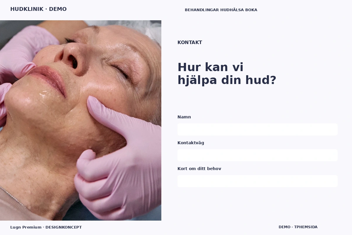 Lugn Premium – Kontakt för hudklinik