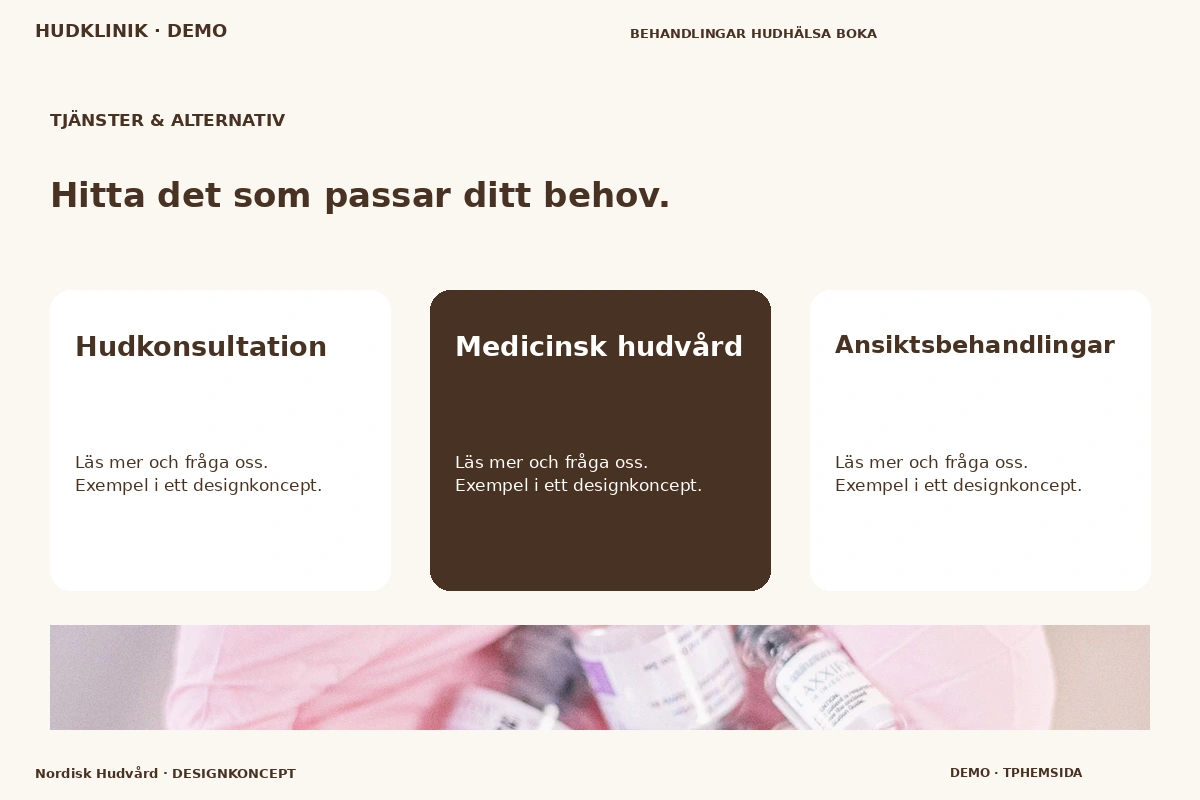 Nordisk Hudvård – Tjänster & alternativ för hudklinik
