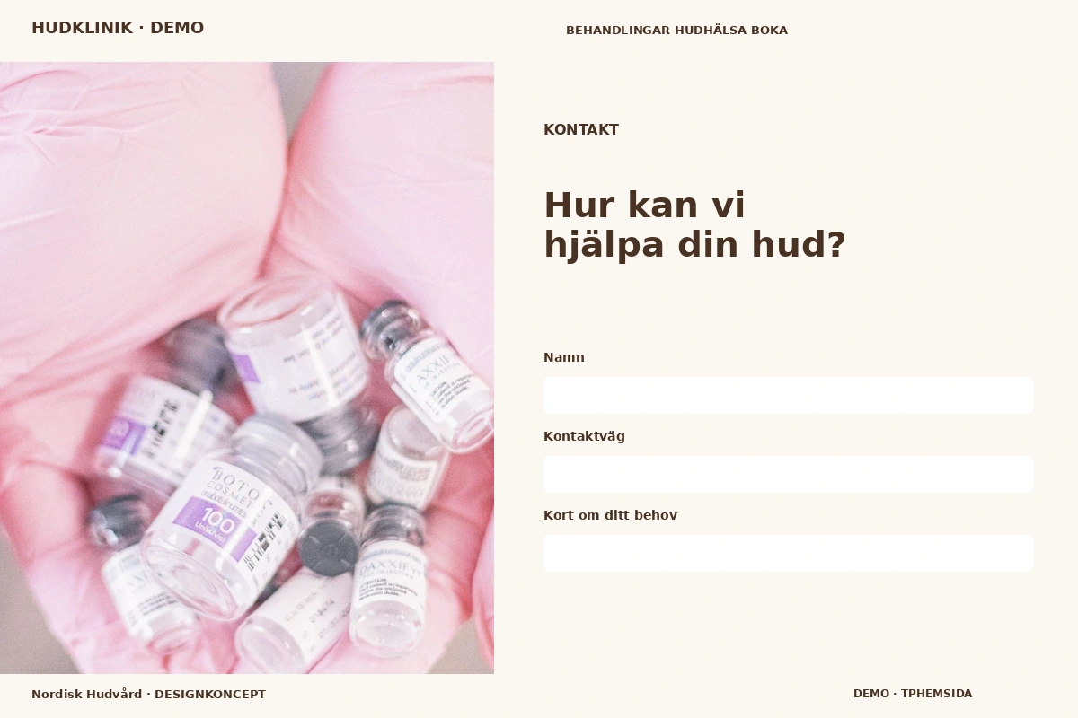 Nordisk Hudvård – Kontakt för hudklinik