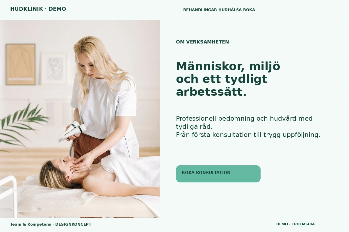 Team & Kompetens – Om verksamheten för hudklinik