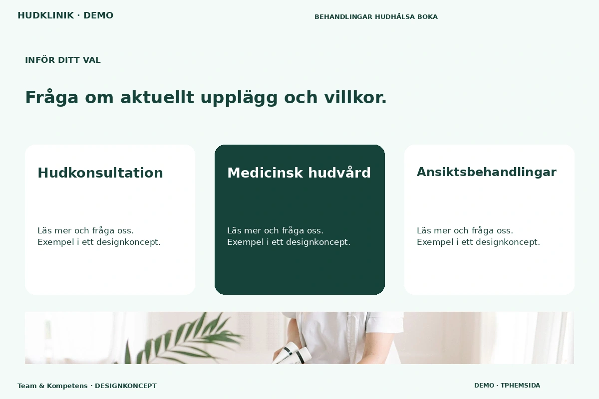 Team & Kompetens – Alternativ & villkor för hudklinik