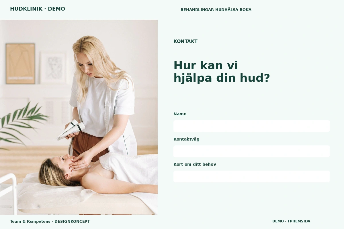 Team & Kompetens – Kontakt för hudklinik