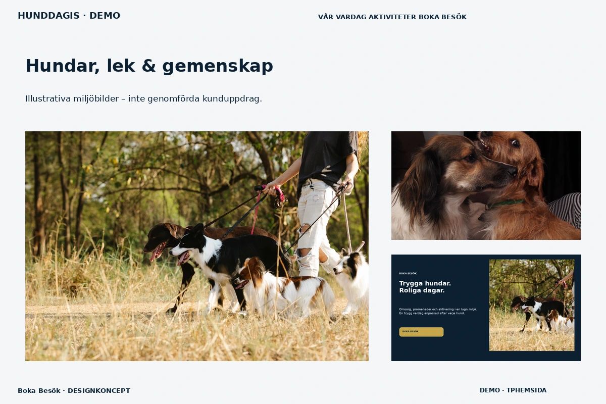 Boka Besök – Hundar, lek & gemenskap för hunddagis