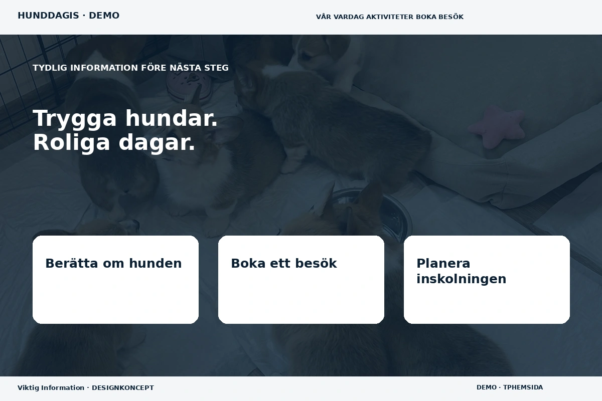 Viktig Information – Inför ditt val för hunddagis