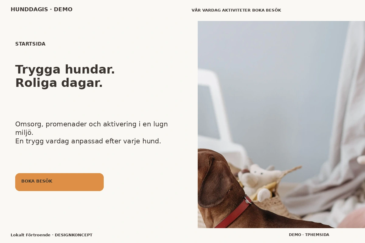 Lokalt Förtroende – Startsida för hunddagis
