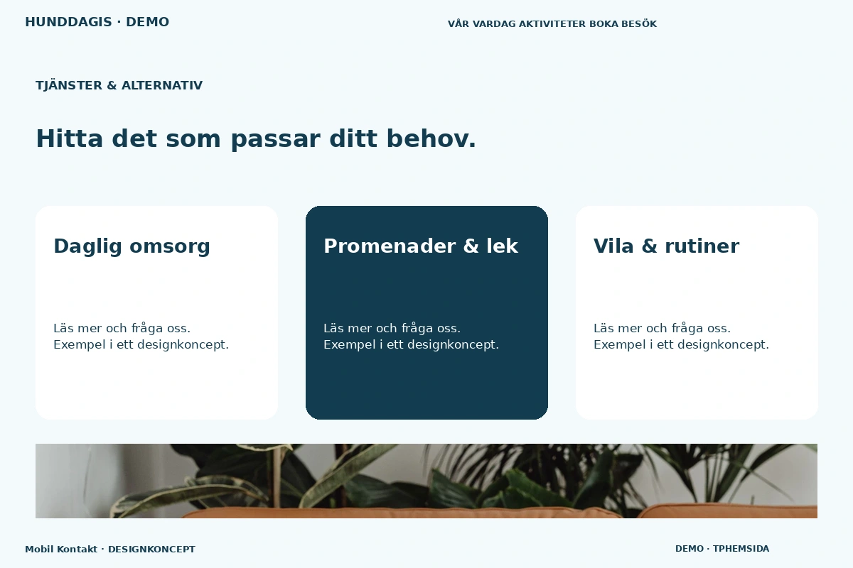 Mobil Kontakt – Tjänster & alternativ för hunddagis