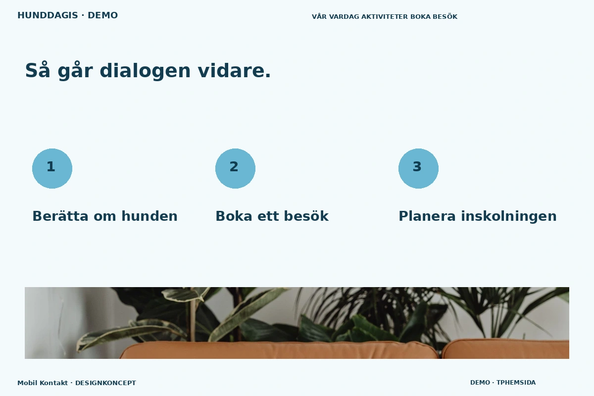 Mobil Kontakt – Så fungerar dialogen för hunddagis